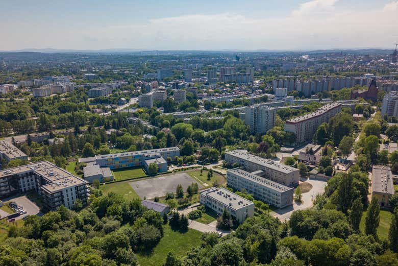 Nowa Huta depuis les hauteurs