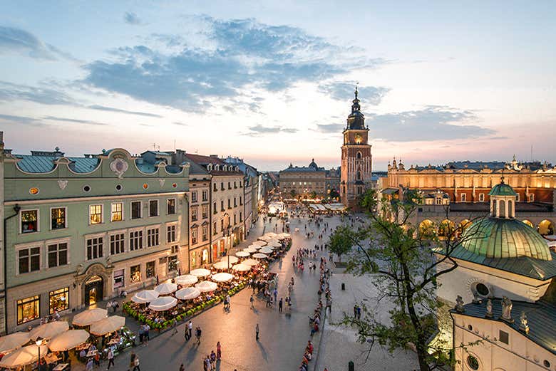 Pendant la visite gratuite dans Cracovie